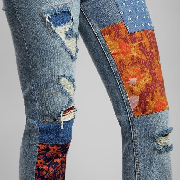 Free People BellaDonna Patchwork Jeans - Picture 7 of 11